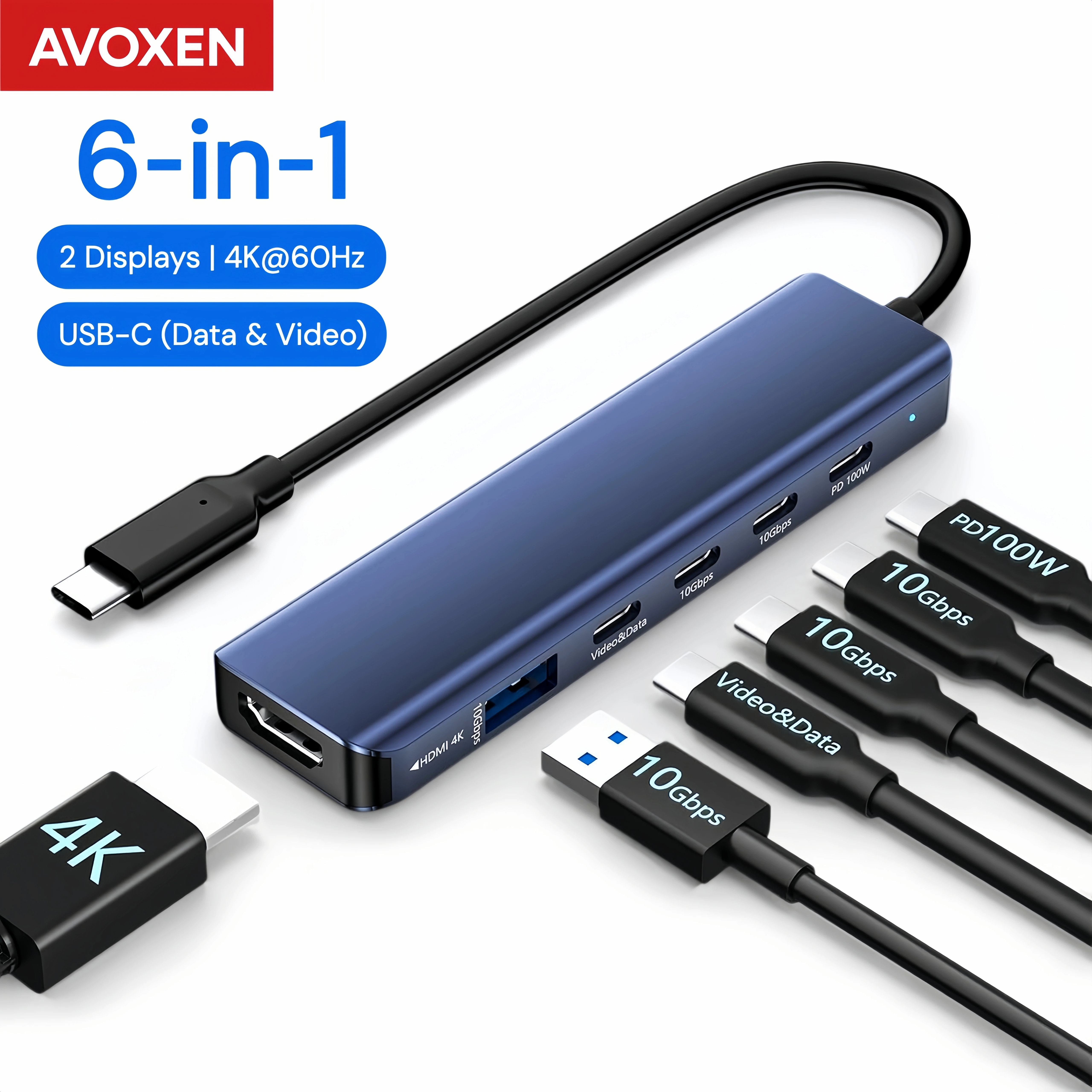 Docking Station Dual Monitor Dp Hdmi - Hub USB C con HDMI 4K