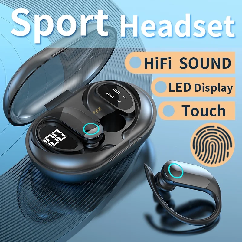 

Sport Bluetooth Earphones Wireless Headphones with Mic HiFi Stereo Wireless Earbuds