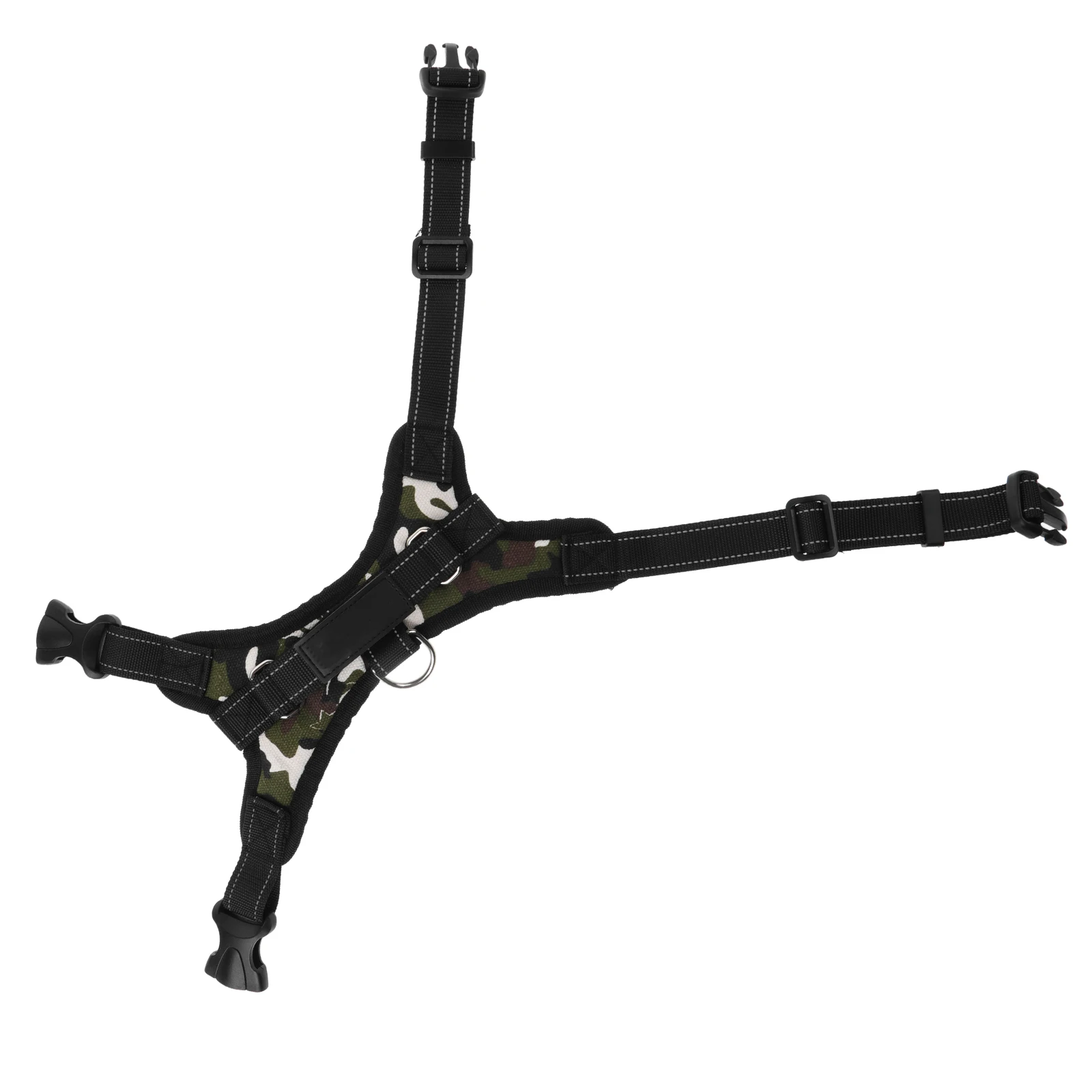 

Camouflage Dog Harness Oxford Cloth Durable Puppy Medium S Quick Release Buckle Stainless Steel D Ring Comfortable Control
