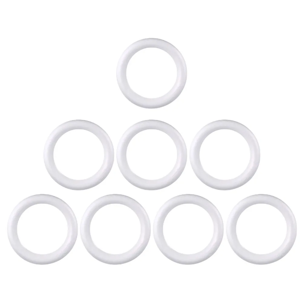 

8Pcs DIY Round Foam Ring Craft Ornaments Practical for Gift Desktop Ornament Christmas Tree Decoration Lightweight