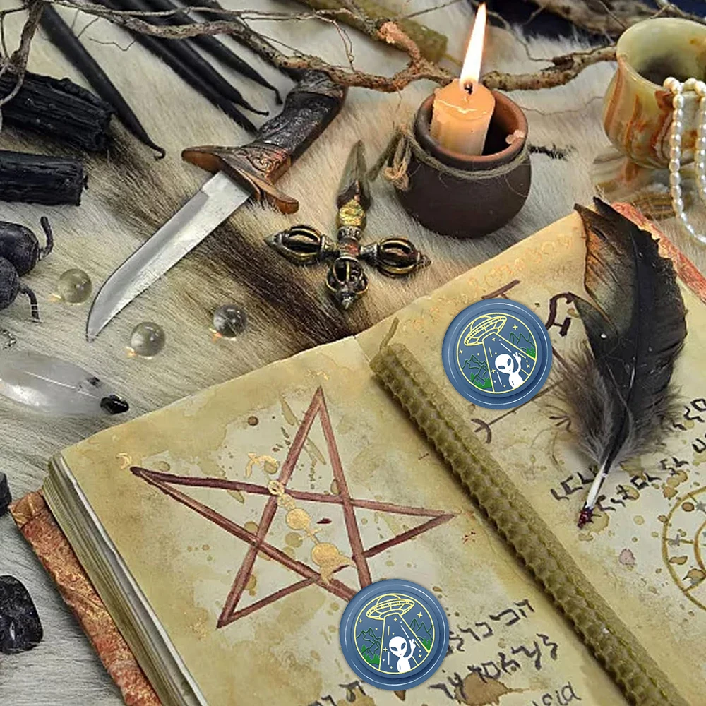 رأس ختم شمع لمظاريف الدعوات ، ديكور طرد الهدايا ، وجه شبح وردي ، جمجمة ، تروس قبعة ، عين ، سيف ، نسر ، قمر ، فطر