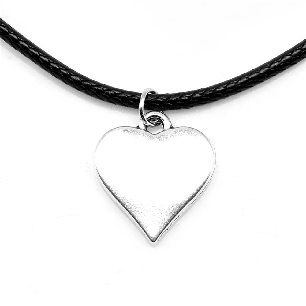 1 Piece Love Heart Choker Necklac Man Jewelri 17x19mm