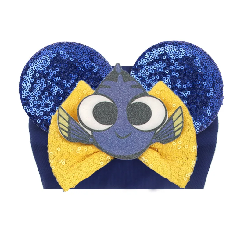 New Elemental Disney Ears Baby Headband Kids Girls Mickey Mouse Sequin 5\