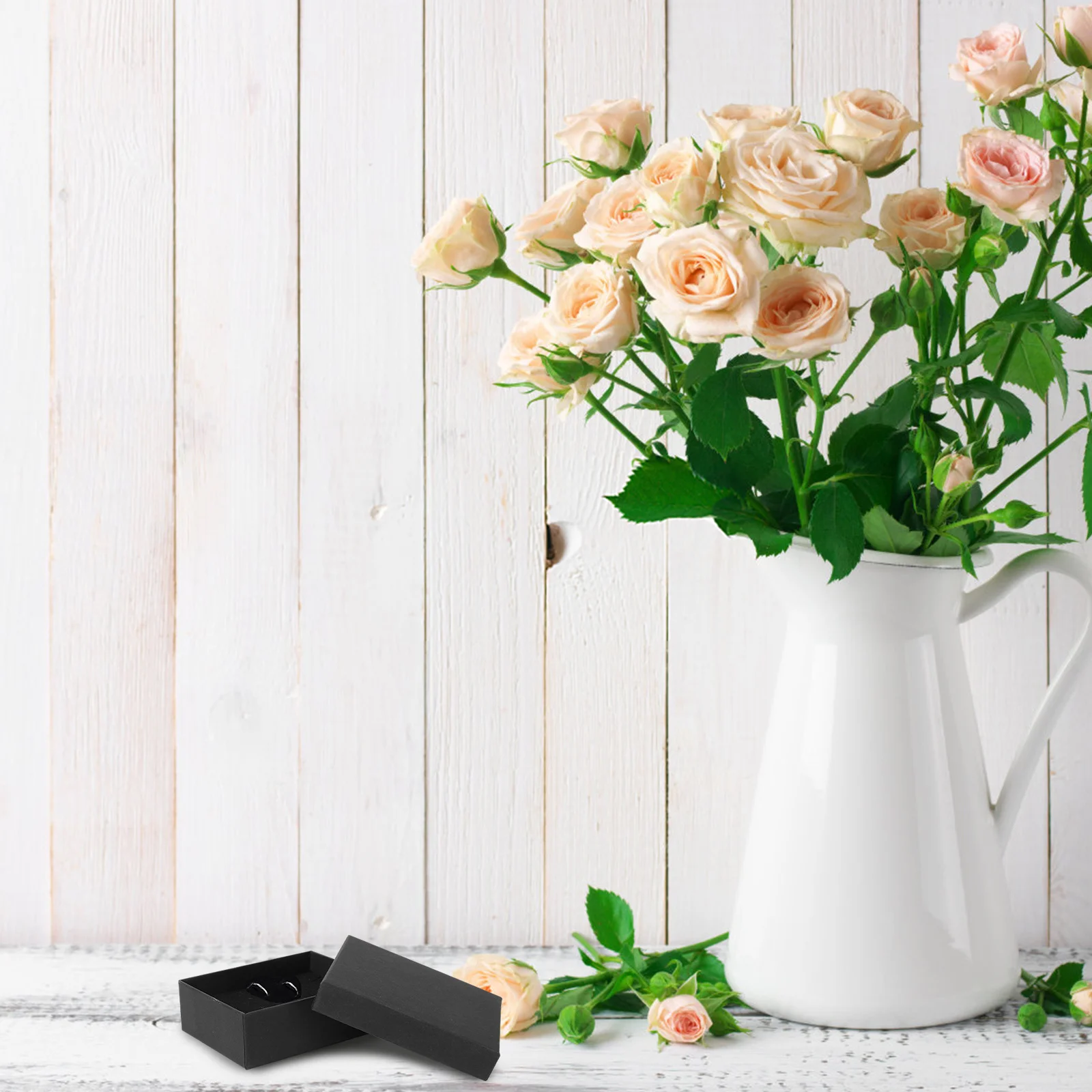 

10 шт., коробки для хранения ювелирных изделий, крафт-бумага, простая губка, защитный органайзер для колец, ожерелья, браслета, упаковка, чехлы для колец