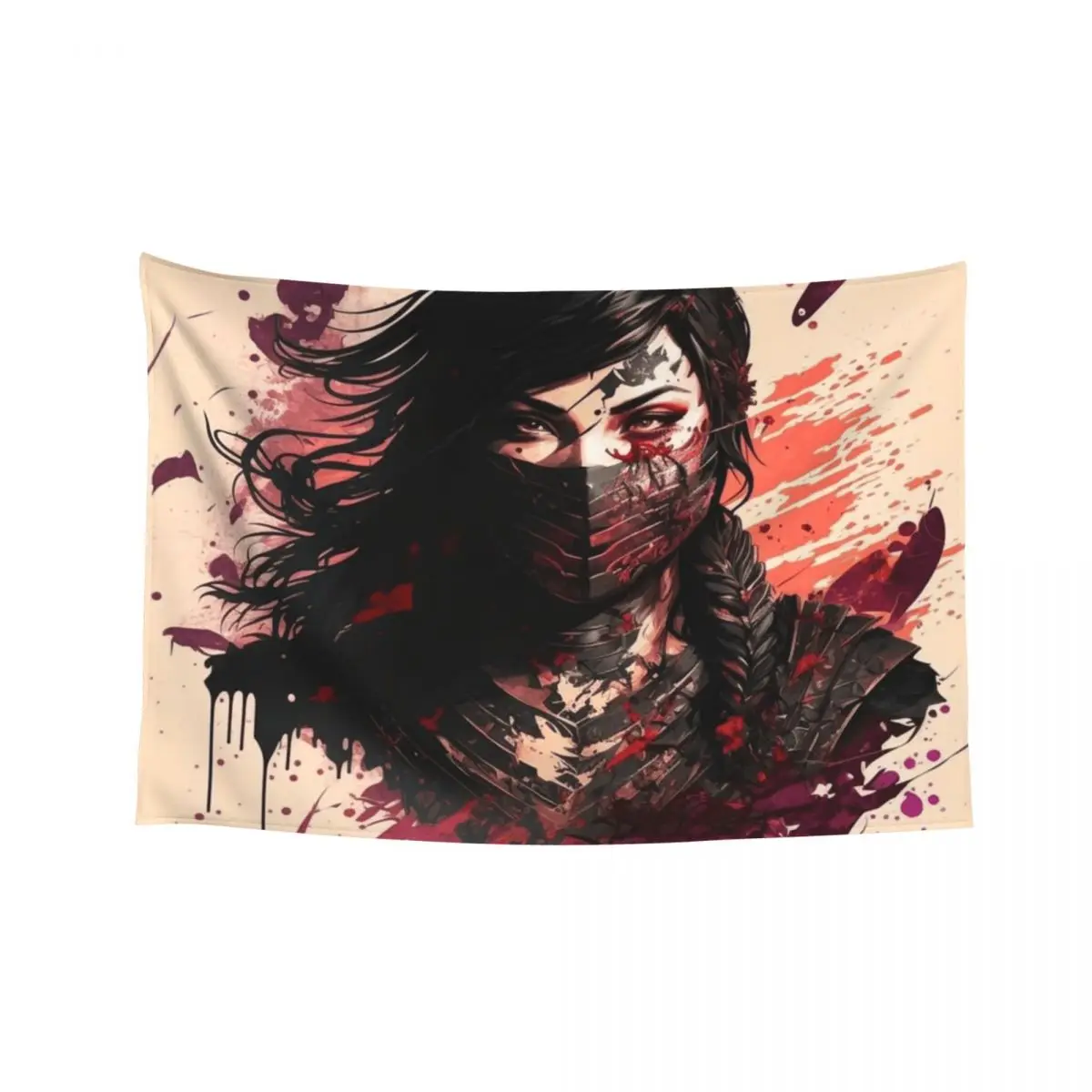 

Mortal Kombat Mileena #1 Tapestry Wall Mural Decoration Wall Decoration Aesthetic Tapestry