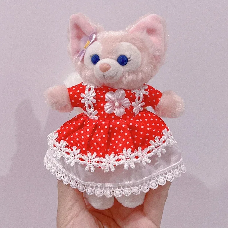 LinaBell Plush Toy Keychain Disney Doll Skirt Animal Toy Backpack Bag Pendant Christmas Halloween Birthday Gifts Cute Fox Toy