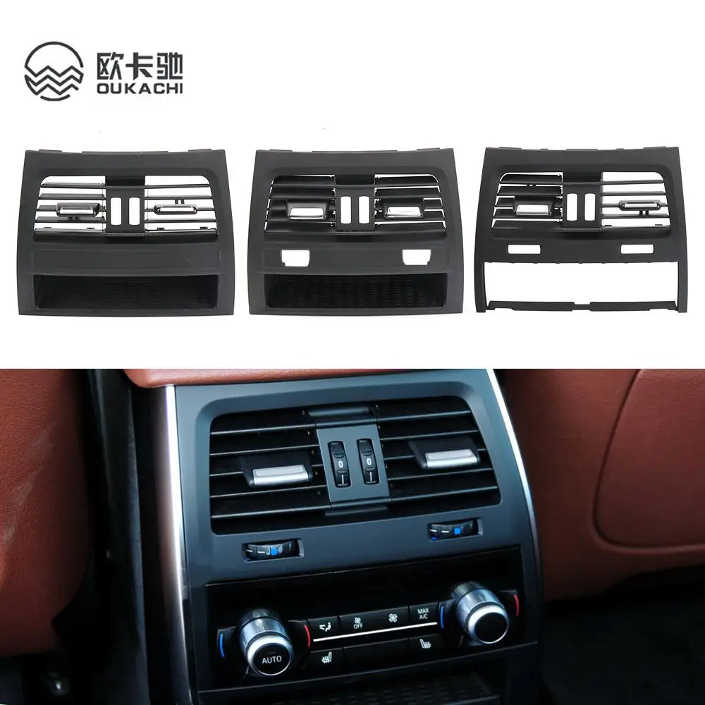 Car Rear Fresh Air Conditioning Vent Outlet Grille Panel Car Accsseries For BMW 5 Series F07 528i 535i 550i 2009-2016