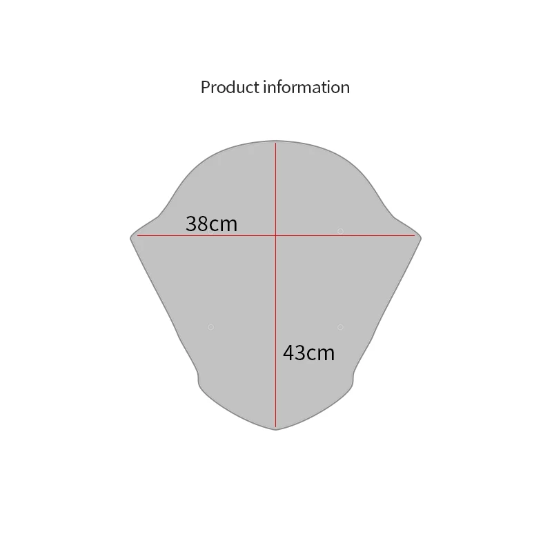 

STLF C400GT Motorcycle Modified Front Windshield Athletic Windshield Combat Version Goggles Round Head Model for C400GT