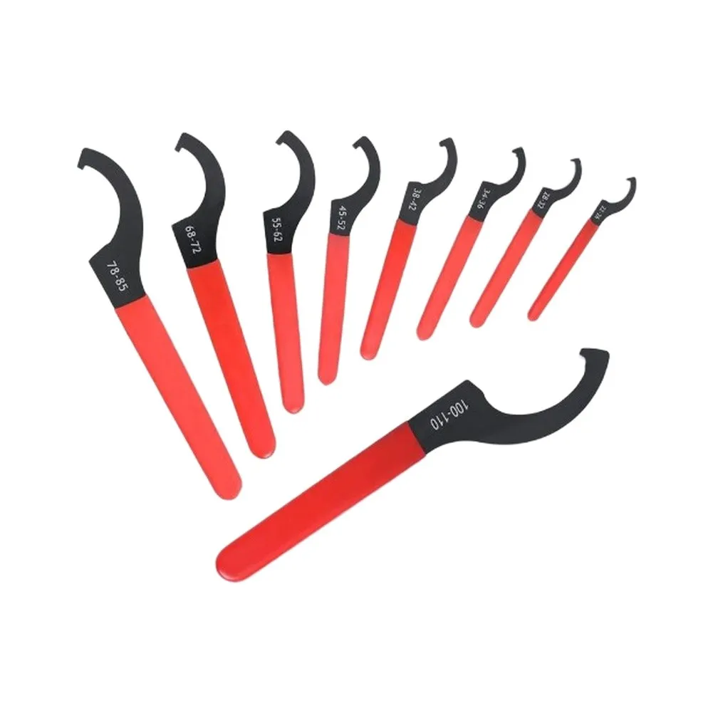 Hook Wrench Set Compatible with For crescent Style Tools 6 Piece or 9 Piece High Carbon Steel Heat Treated Construction