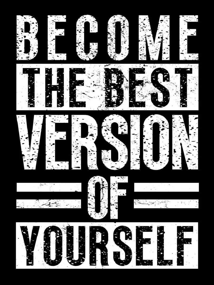 Inspirational Best Version Of Yourself Poster Print  Culture Collection Wall Decor for Home  Office