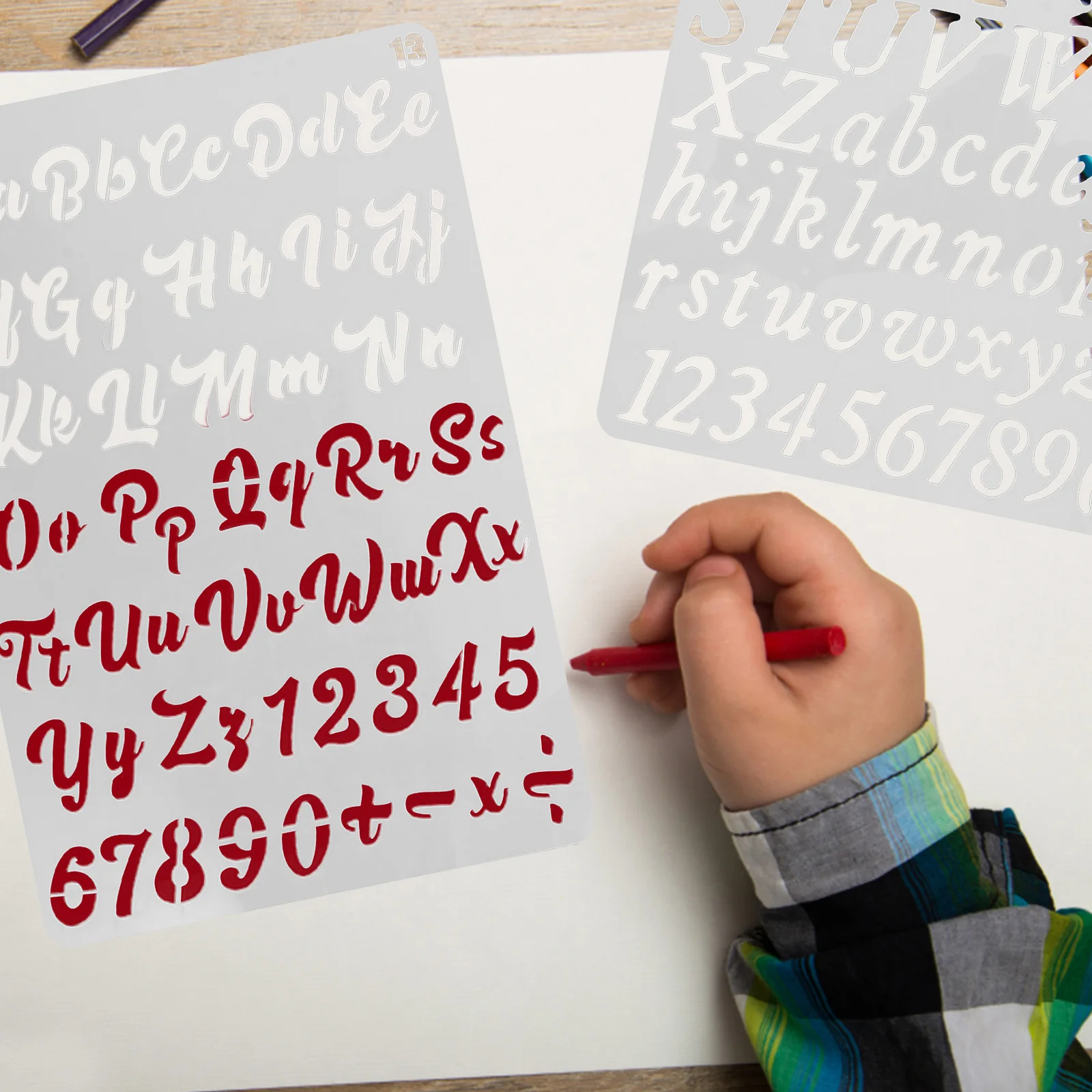 

20Pcs Multi Function Letter Stencils for DIY Projects Painting Templates B5 Stencils for Walls Painting Templates