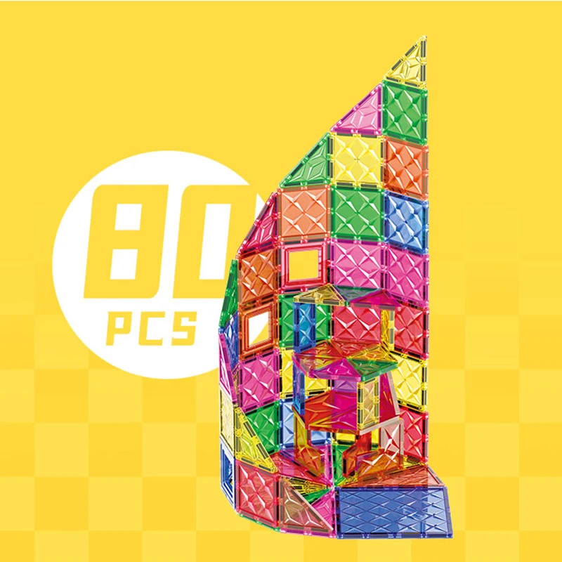 Blocos de construção magnéticos tamanho grande diy ímãs brinquedo para crianças designer montar tijolos conjunto de construção presente natal para crianças