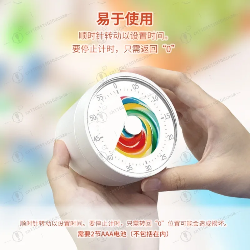 

Новый милый таймер-леденец: бесшумный таймер обратного отсчета для детей, студентов, кухни, выпечки, с возможностью настройки