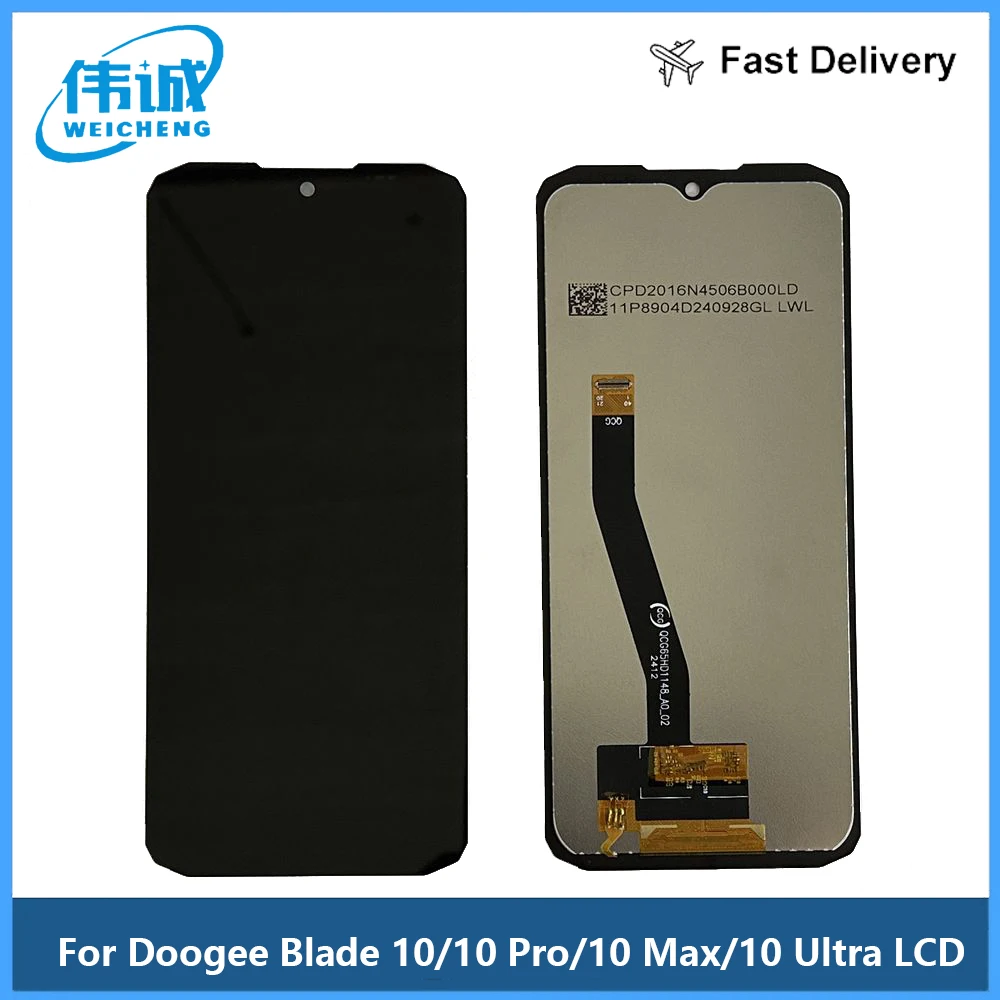 6.56''LCD Touch Screen Digitizer Assembly Replacement,New,100% Original Tested For Doogee Blade 10/10 Pro/10 Max/10 Ultra