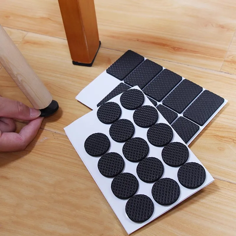 Rubber Pads For Chair Leg Furniture Anti Slip Mat Bumper Damper Self Adhesive Table Feet Protector Floor Protector Pads Hardware