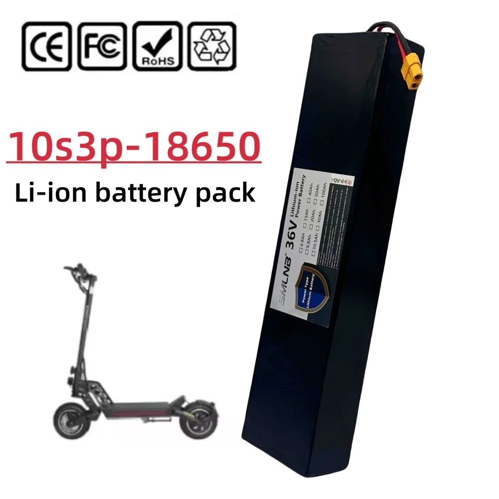 

10S3P High-power 36V Kugoo S2/S3/S4 9800mAh 18650 Li-ion battery electric scooter with BMS board battery pack