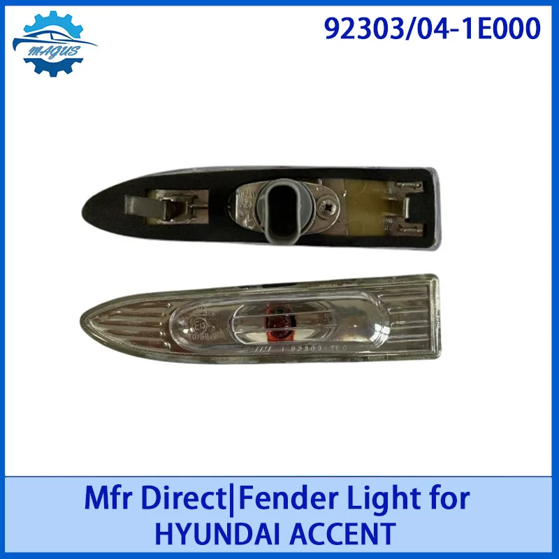 

Fender Lamp Left /Right Side Turn Signal Side Turn Signal Lights Leaf Lamp For HYUNDAI ACCENT 923031E000 923041E000 Fender Light