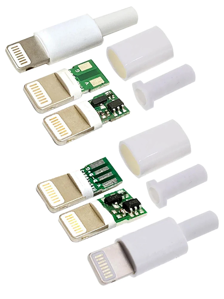 1Set ios Lightning USB plug male with core board welding board 3.0mm data OTG cable interface accessory fast charging plug