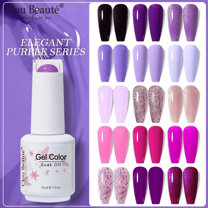 Clou Beaute 15ml Gel Nail Polish Top Coat Ongle Gel UV Vernis Semi Permanent Nail Art Varnish Lakiery Hybrydowe Manicure