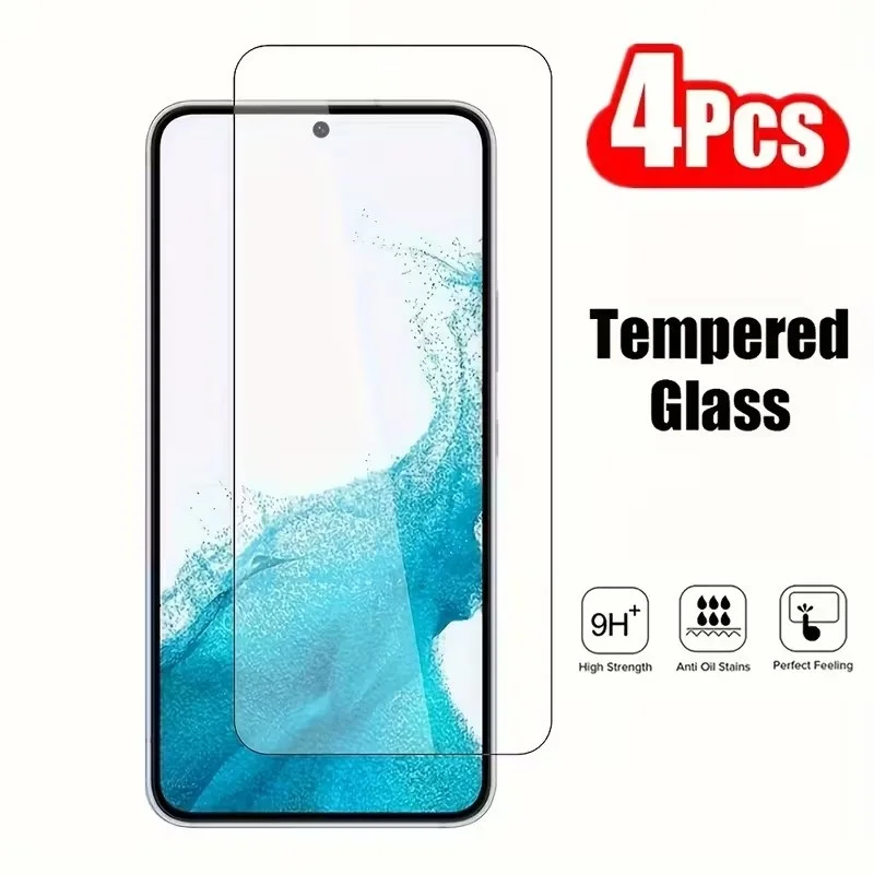 4Pcs Tempered Film for Samsung Galaxy M51/M52 5G/M53/M54 5G/M55 5G/M62 Glass Screen Protector