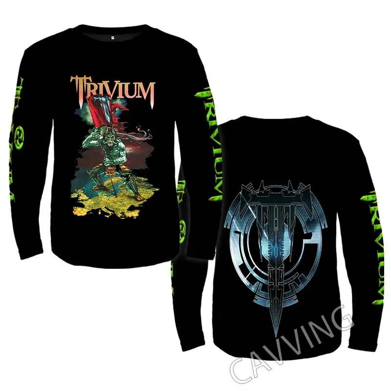 New Fashion Printed Trivium Band Rock  Crewneck Sweatshirt Gothic Top Harajuku Cotton Unisex Clothing Men Clothing  CC2