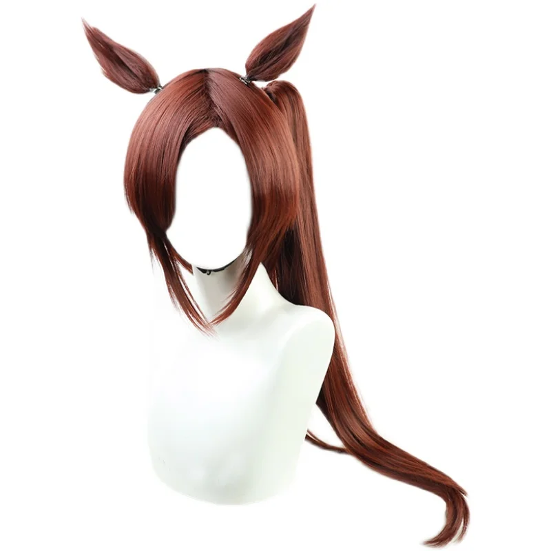 Juego Anime Sakura Bakushin O Cosplay peluca Uma Musume Pretty Derby pelo sintético de fibra resistente al calor