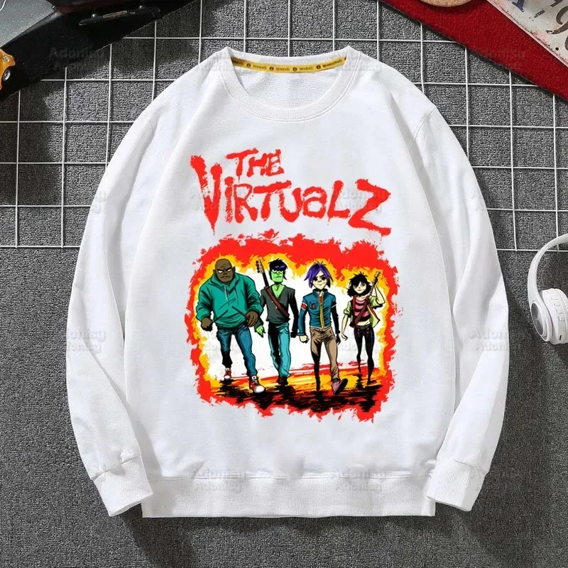 

Music Band Gorillaz PUNK ROCK ChakaKhan Noodle Men's Hoodies Spring Autumn Male Casual Hoodies Sweatshirts Men's Hoodies Tops