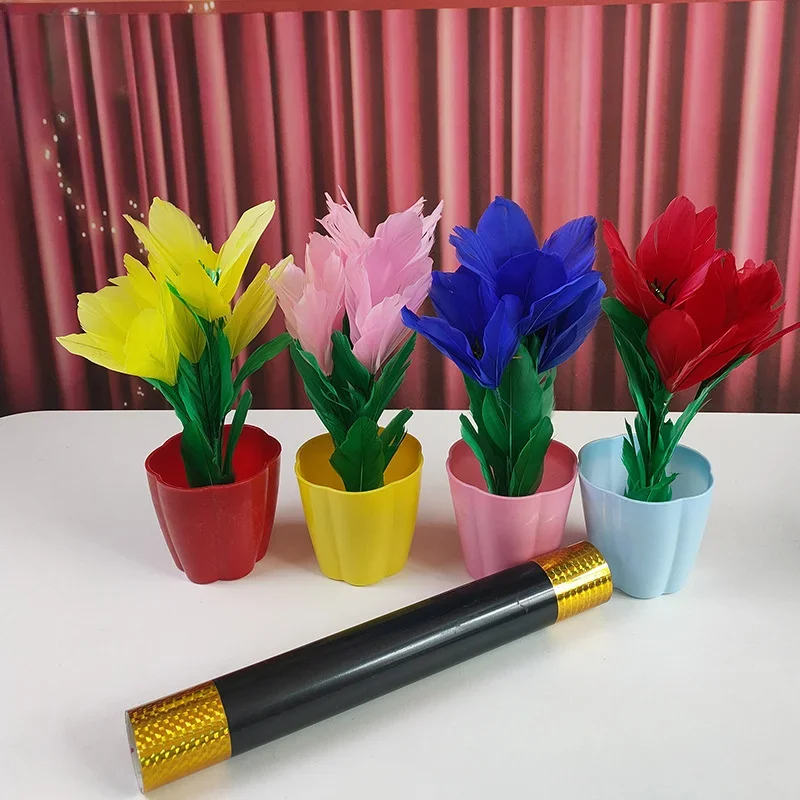 

Magic Wand Turns Into Four Flower Cane To Flowers Magic Tricks Stage Wand Magia Mentalism Illusion Gimmick Props Magician Funny