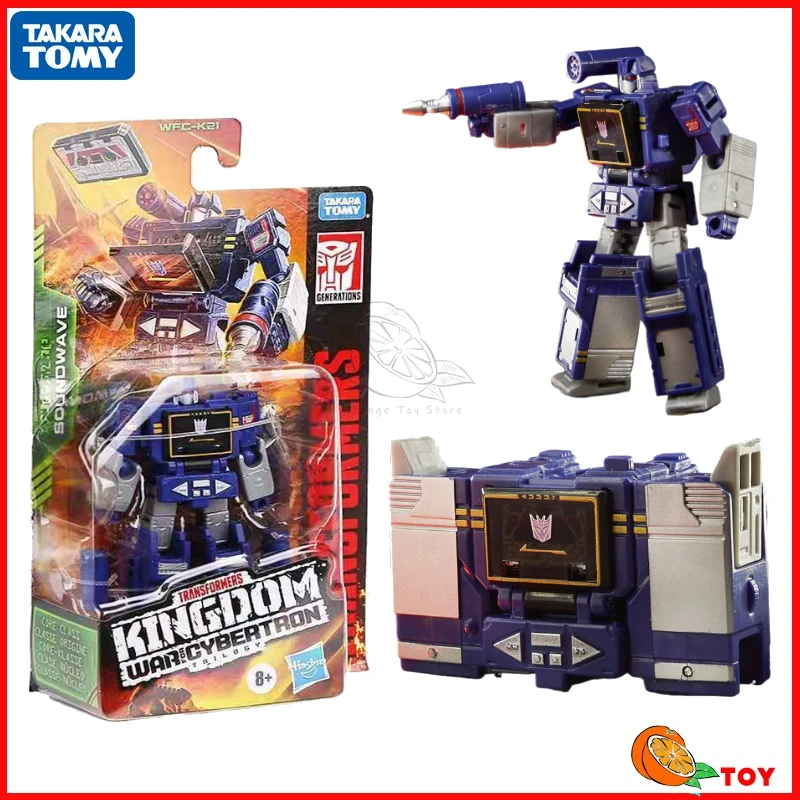 In stock Takara Tomy Transformers toys Kingdom WFC-K21 Soundwave Model Robot Collection Action Figures Toys Gifts Hobby