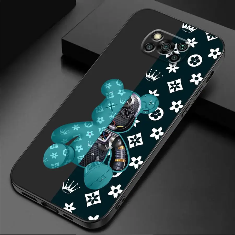 Robots Bears Phone Case for Poco F1 F3 F4GT F5Pro X3 NFC Pro X4Pro5G X4GT X5 Pro5G M3 Pro 5G M4 Pro 5G M5s C40 C50 C51 C61