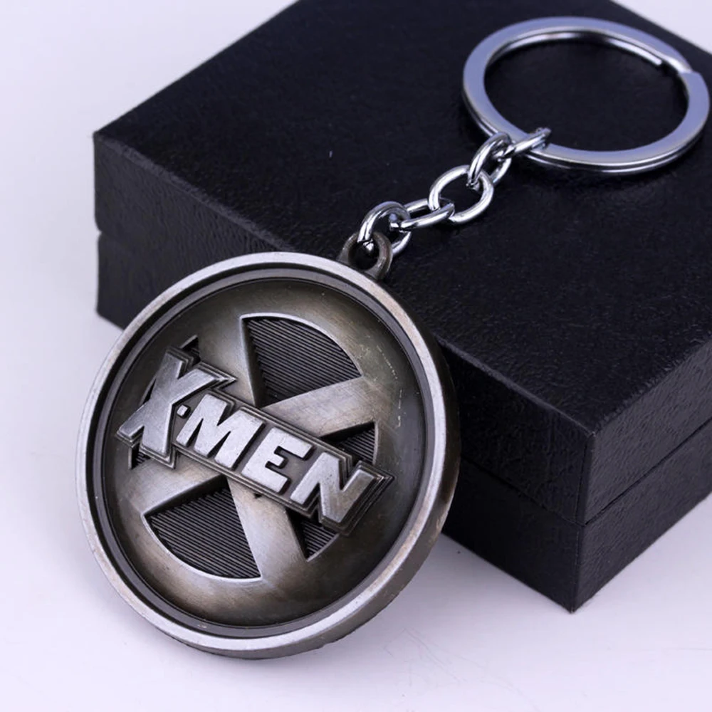 Marvel X-Men Logo Keychain Super Power Keyring Cosplay Fans Gift Men Women Backpack Jewelry Accessories