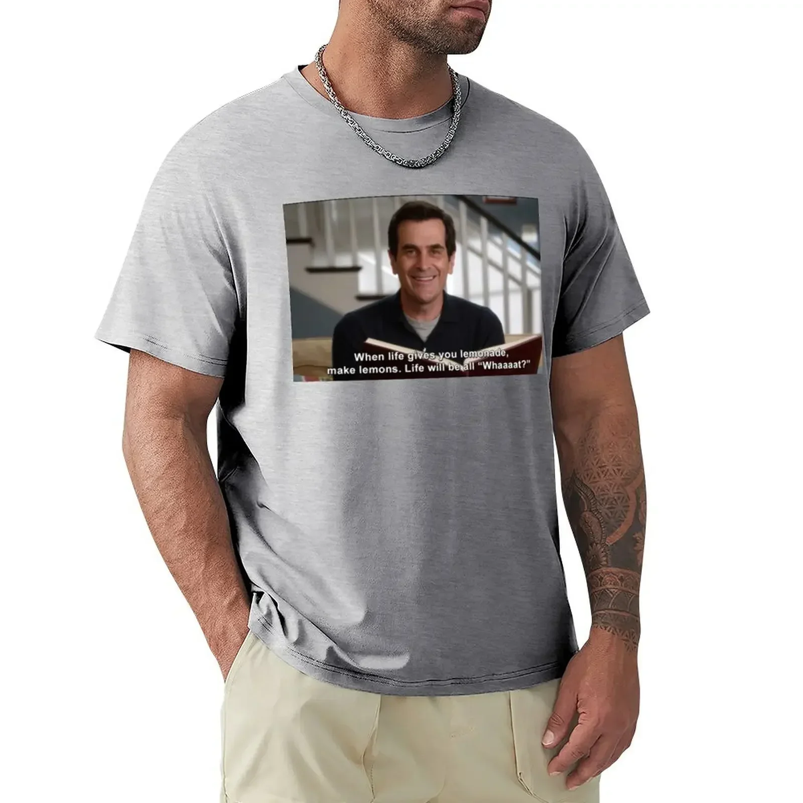 Camiseta de algodón para hombre، prenda de vestir، عبارة عن divertida، حديث، دي فيرانو، إصدار جديد