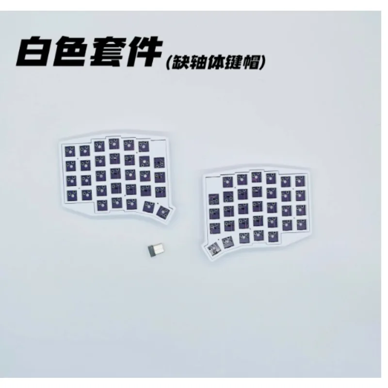 لوحة مفاتيح ميكانيكية مقسمة WSOFLE لاسلكية قابلة للتبديل السريع مخصصة 64% تخصيص قارورة تخصيص لوحة مفاتيح مكتبية مريحة