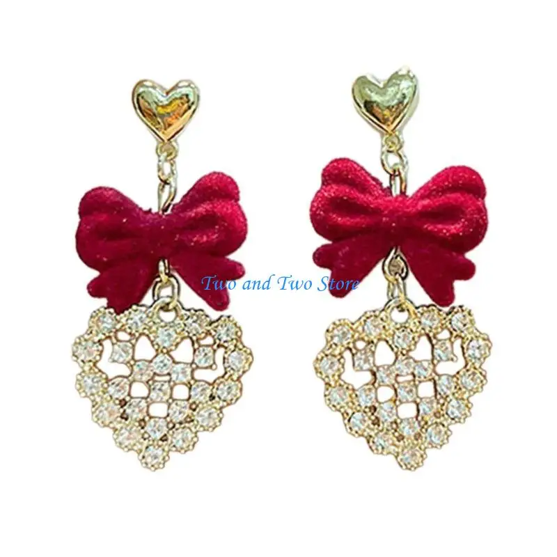 hx6f-vintage-bowknot-tassels-Серьги-моды-Новые-годы-Серьги-Серьги-вечеринка