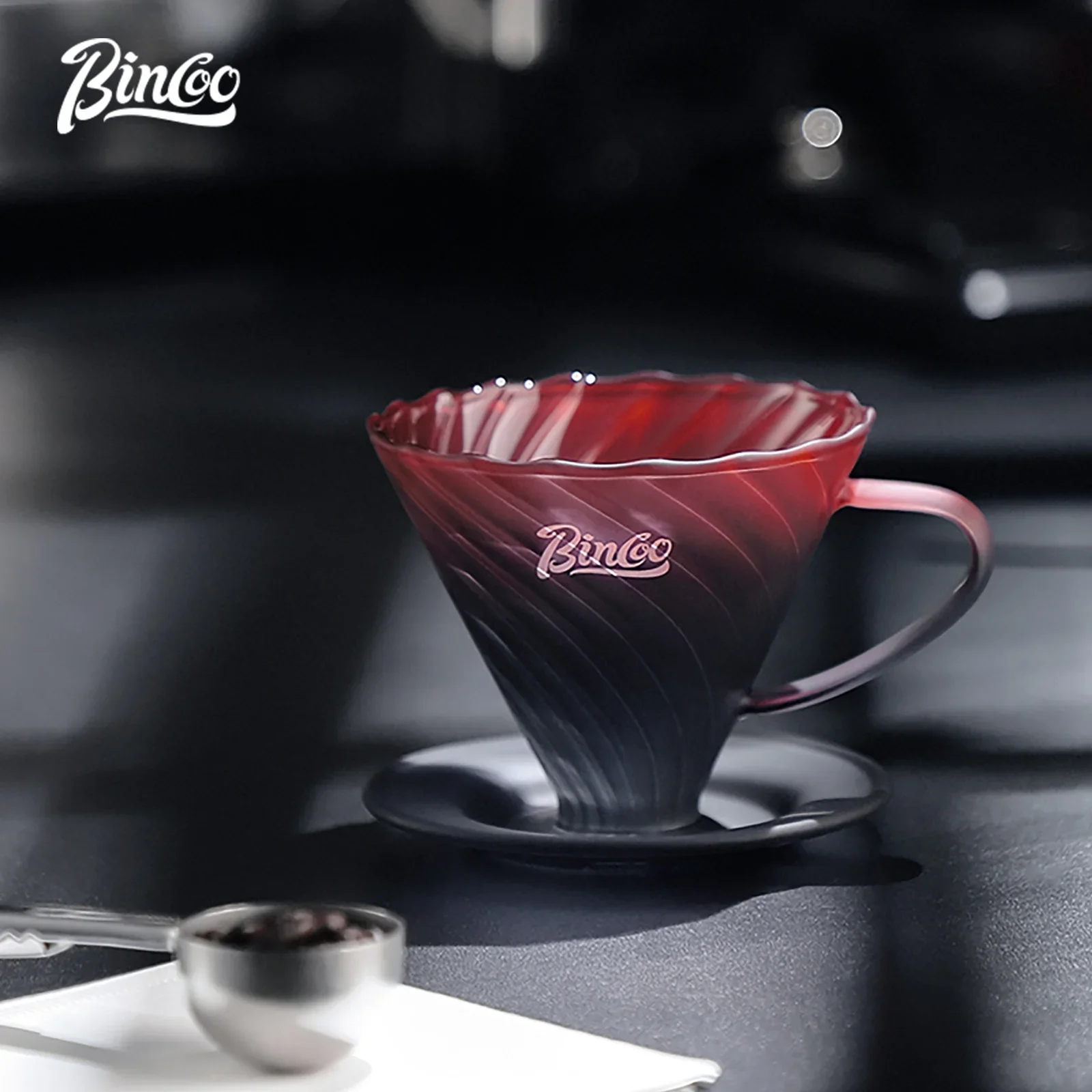 

Кофеварка Bincoo Pour Over, многоразовый фильтр-капельница, стеклянный кофе, ручное заваривание кофе, горшок для совместного использования, воронка, фильтр-чашки, бариста
