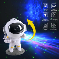 Astronaut Galaxy Starry Projector Lamp LED Star Sky Night Light with Remote Control For Bedroom Home Decor Kids Birthday Gift