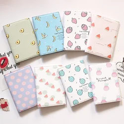 New Fruit Pattern Passport Set Ins Simple Cartoon Passport Holder Passport Bag Ticket Holder