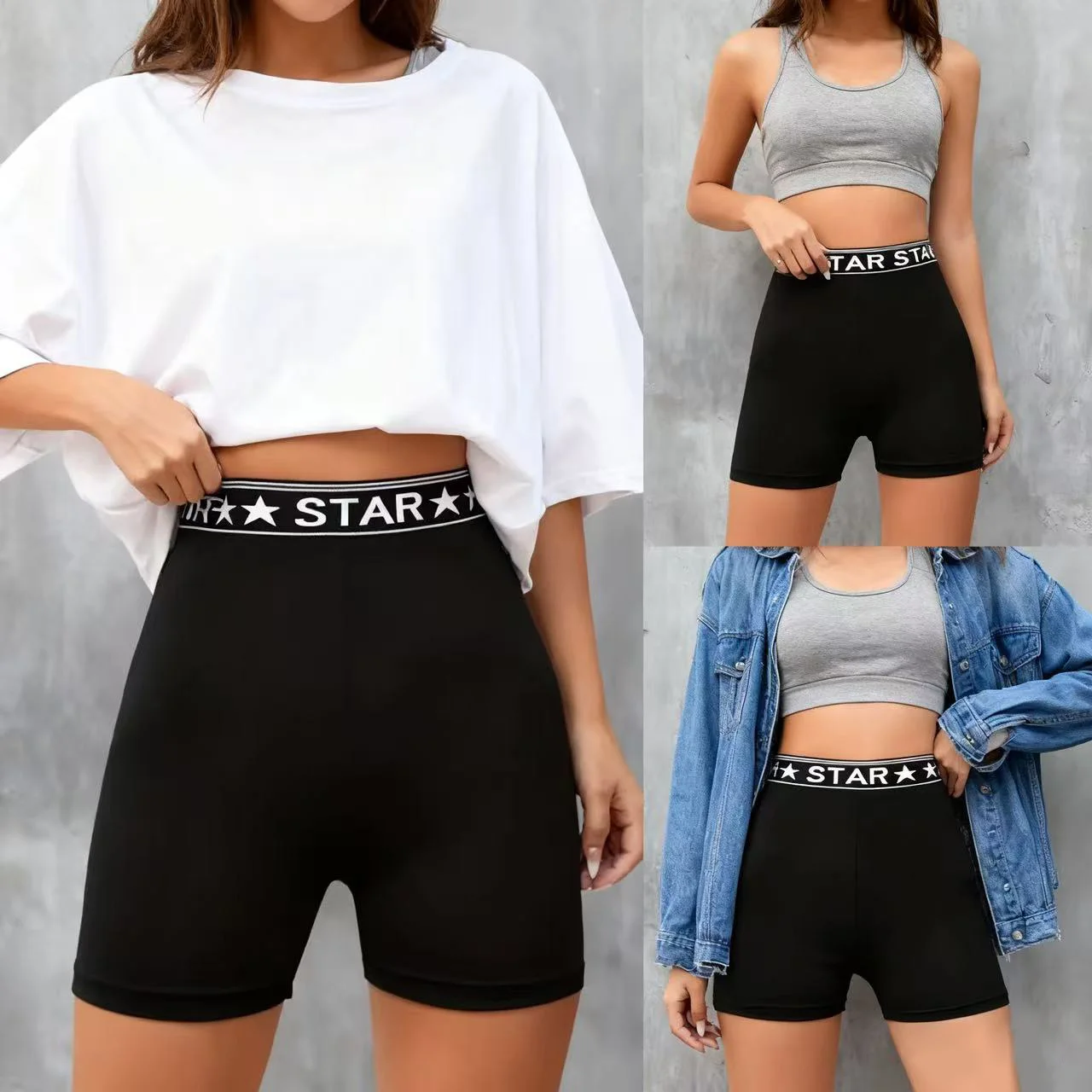 Cintura alta carta impressão calças de yoga feminino respirável shorts de treinamento de fitness dança esportiva shorts apertados elásticos ginásio