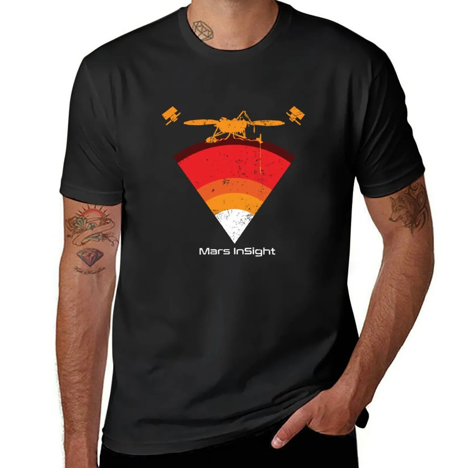 Mars InSight T-Shirt sweat heavyweights blanks sports fans mens t shirts