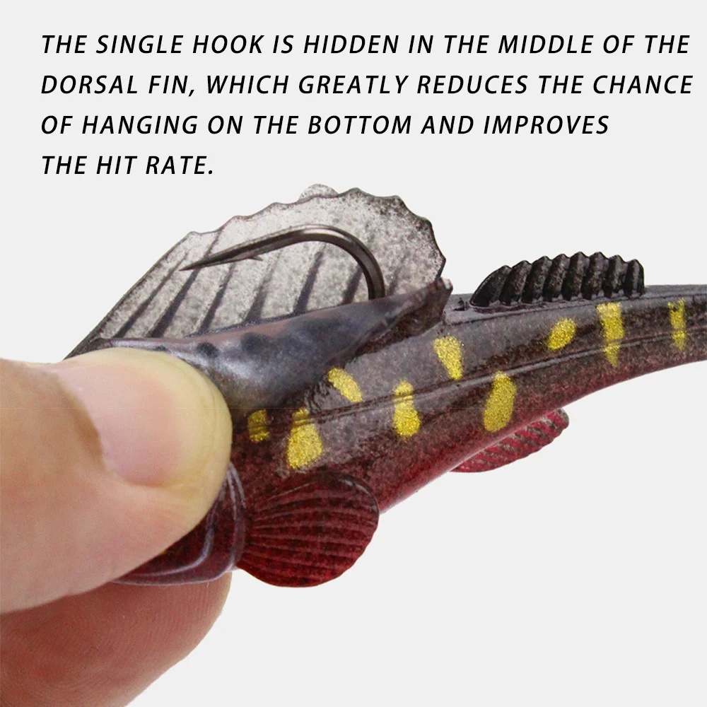 10pcs 7/10/14/20g Topline Tackle Soft Bait Dark Sleeper Soft Silicone Bait Fishing Lure Kit Swimbait Sport Fishing Set Of Wobble