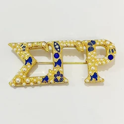 College sisters Sigma Gamma Rho Greek Letter Poodle brooch