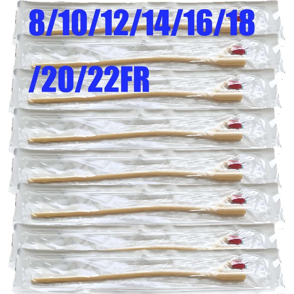 

2 Way Balloon Latex Foley Catheter Sterilized Urethral Latex Catheter with Soft Valve Disposable Sterile Male 8/10/12/14/16/22FR