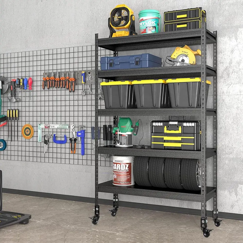 4-Pack Heavy Duty Boltless Shelving Casters for 1000 lbs Capacity