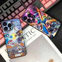 R-Rockman Mega Man anime game Phone Case For iPhone 16 15 14 13 12 11 PRO MAX PLUS Mini TPU Soft to Skin-friendly Cover