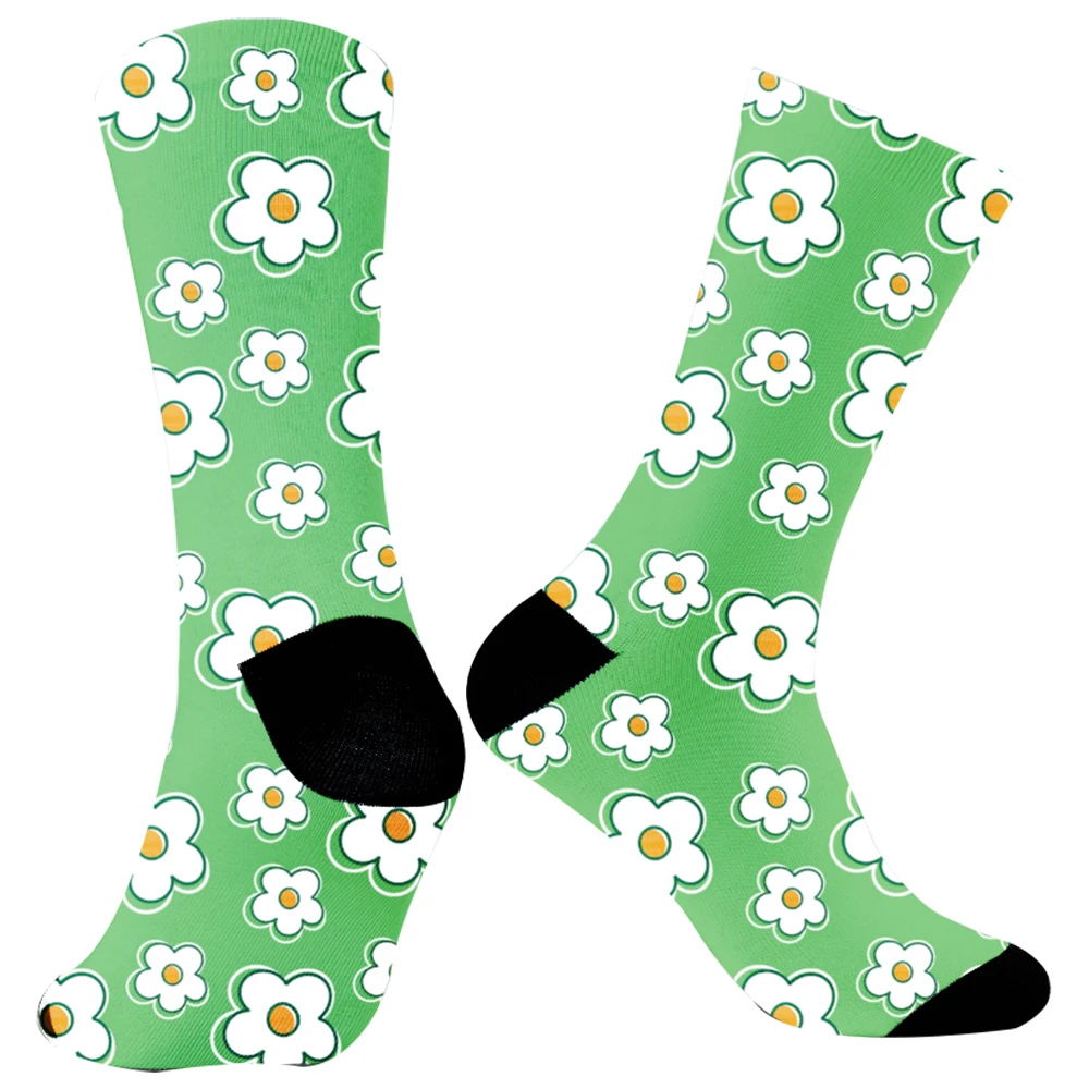 Flowers Fruits Candy Cotton Socks Halloween Gift 2024 New Print socks Original Socks Colorful Socks