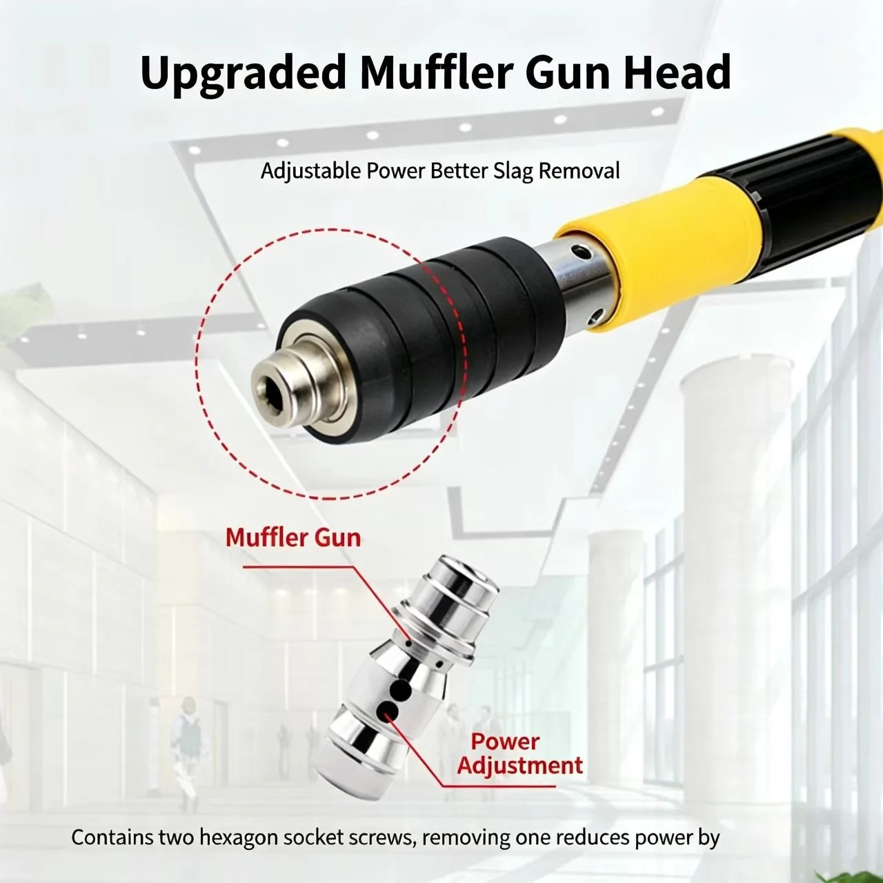 Nail Wall Fastening Tool High-pressure Nail Gun Manual Steel Nail Gun Strength Adjustable with 20 Nails for Home