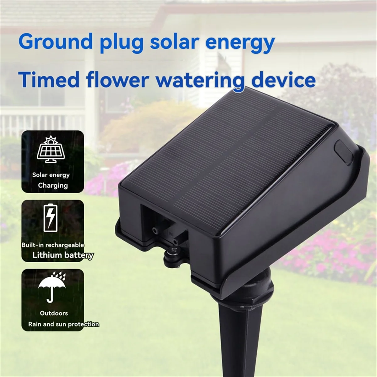 

NEW Solar Automatic Irrigation Timer Kit Drip Irrigation Water Pump Control Watering System for Garden Lawn Pot Rechargeable
