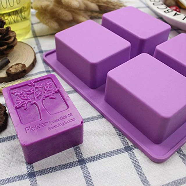 Prostokątna silikonowa forma do mydła Drzewo Życia Kwiat Szczęście DIY Craft Art Forma do pieczenia ciast do ręcznie robionej świecy Wosk topi się bomba do kąpieli