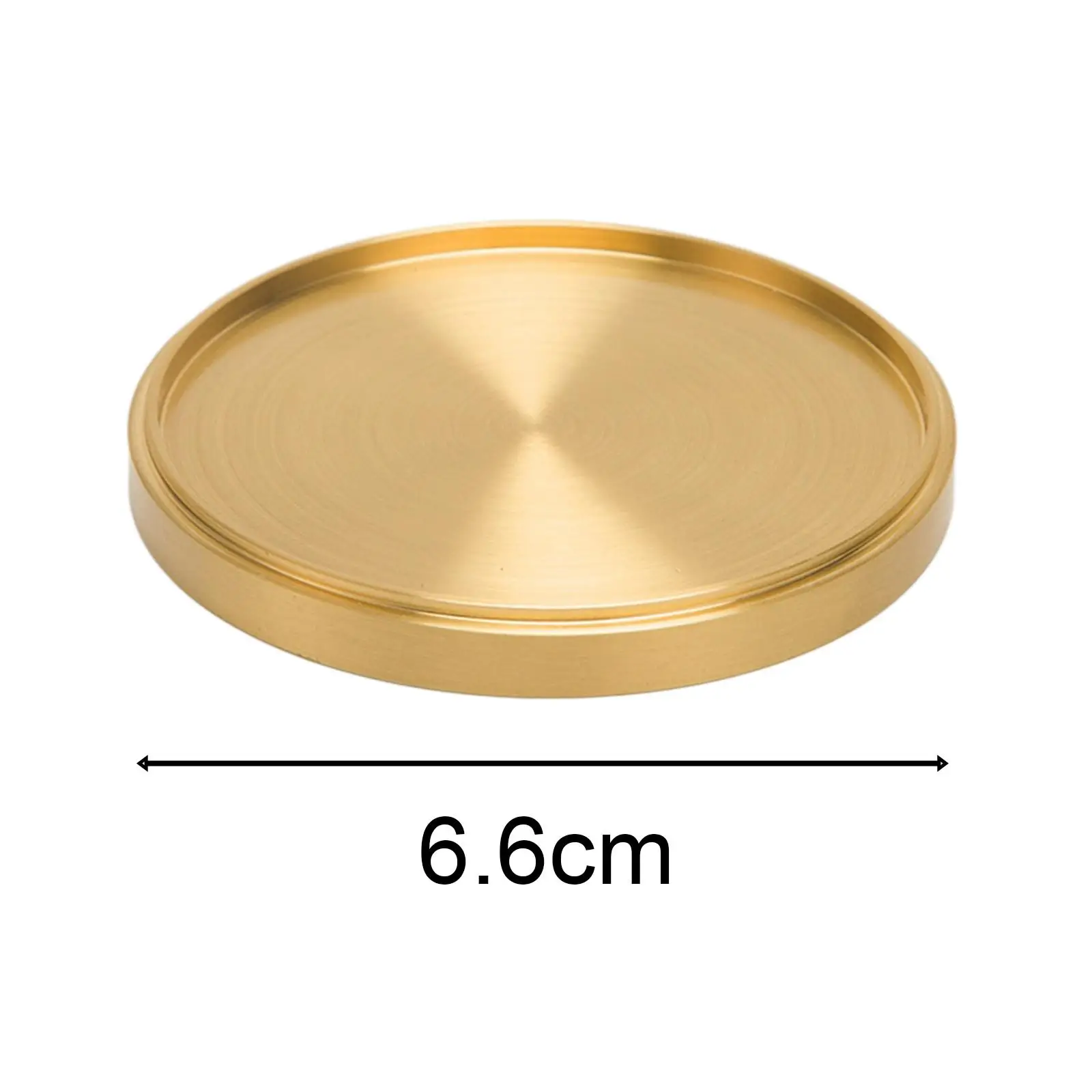 Metal Brass Coaster Copper Round Cup Heat Insulation Coaster for Home Counters Kitchen Tea Cup Mats Round Nonslip Copper Decor