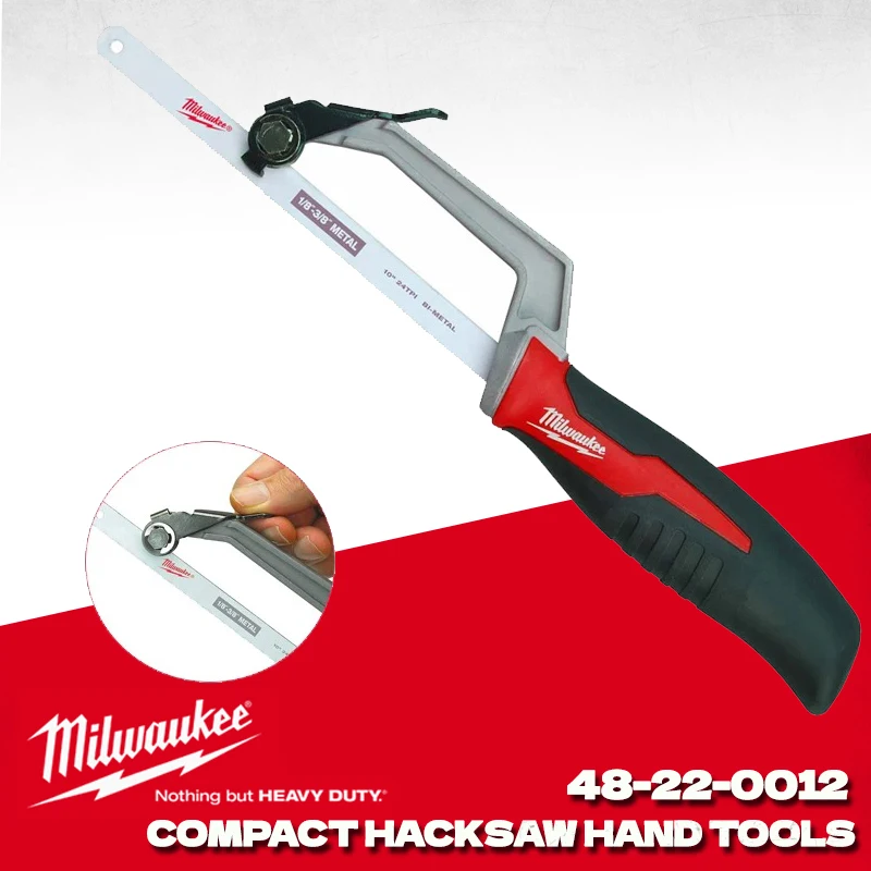

MILWAUKEE 48-22-0012 Компактная металлическая ручная ножовка Регулируемая ножовка Milwaukee Ручные инструменты